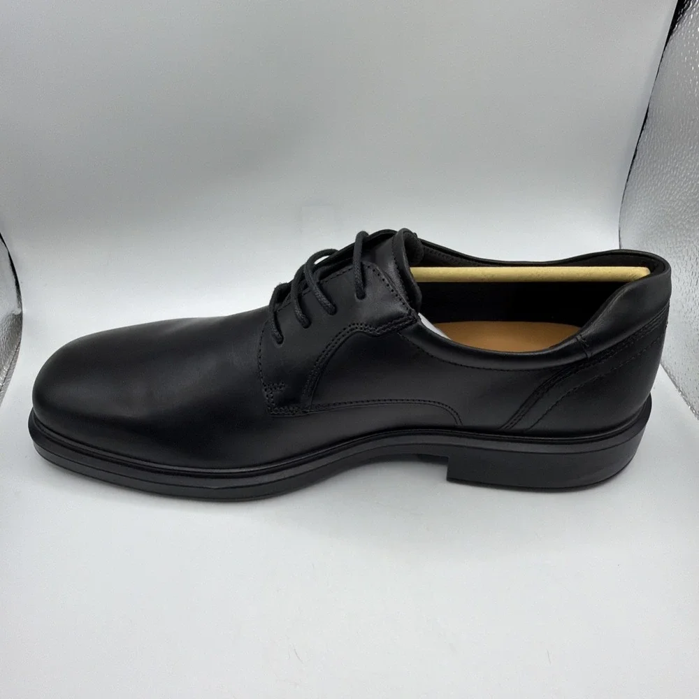 ECCO 500164 01001 Helsinki 2 Men's Black Oxford Shoes. EU 46, US 12-12.5